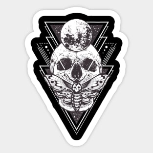 Skull of death moth Sticker